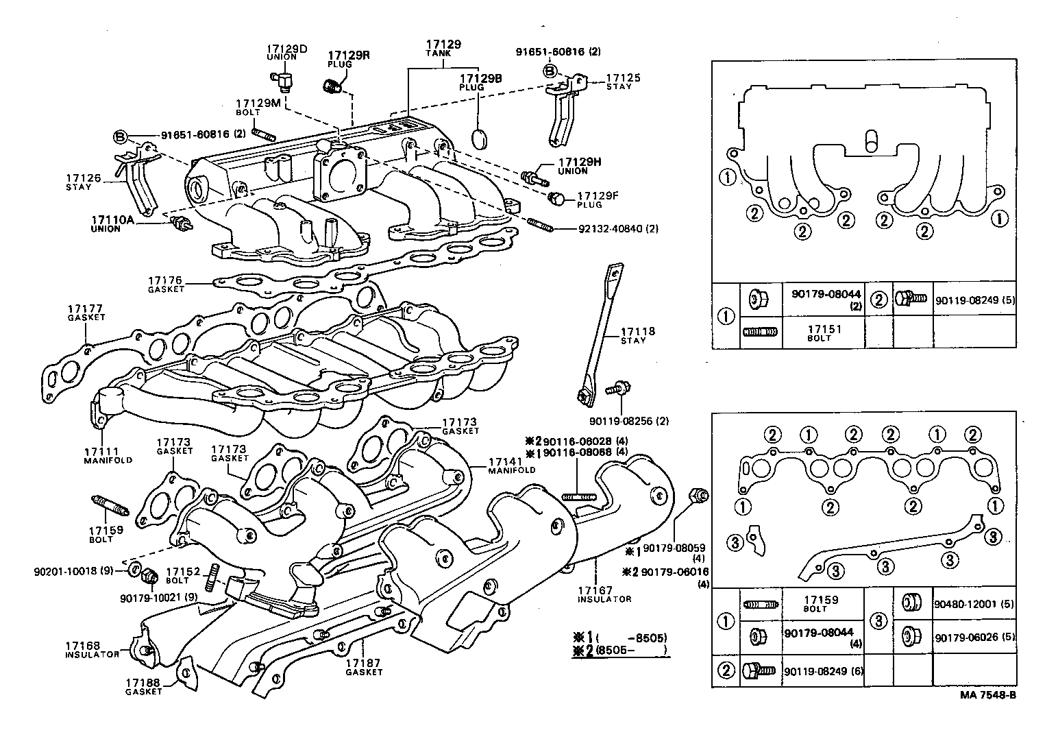 17118-88301 STAY, MANIFOLD product image