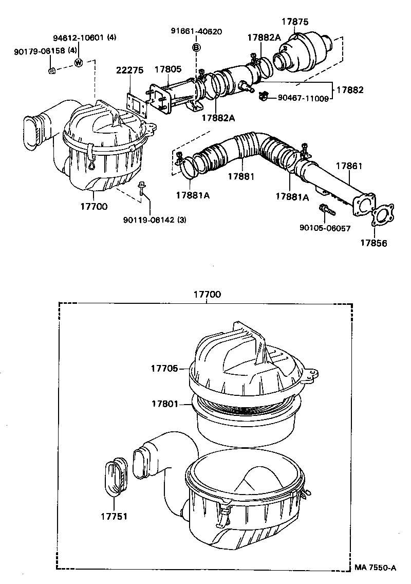 17700-63091 CLEANER ASSY, AIR product image
