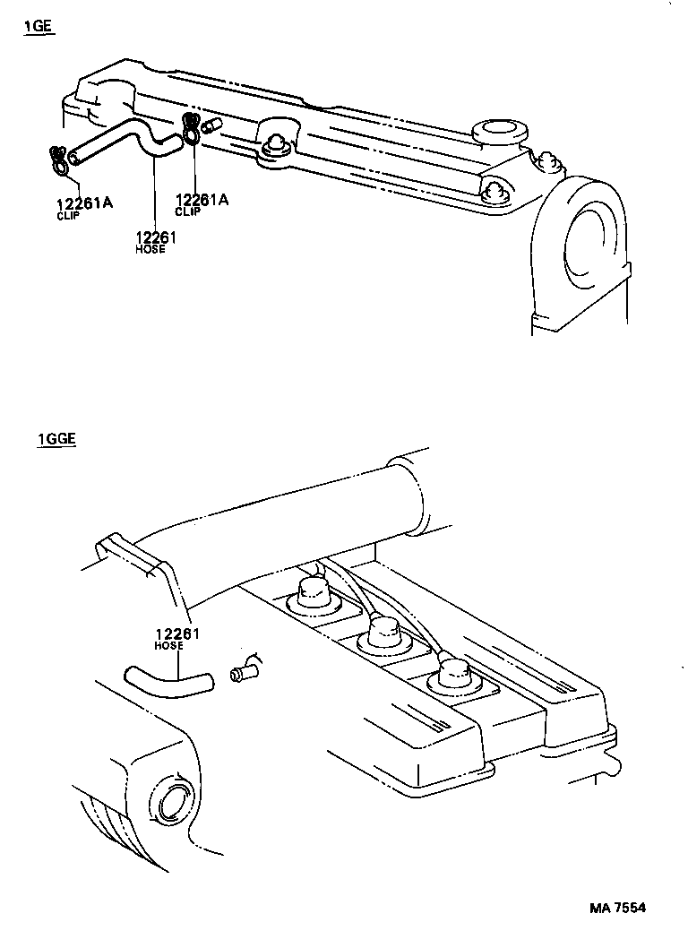 12261-54020 HOSE, VENTILATION product image