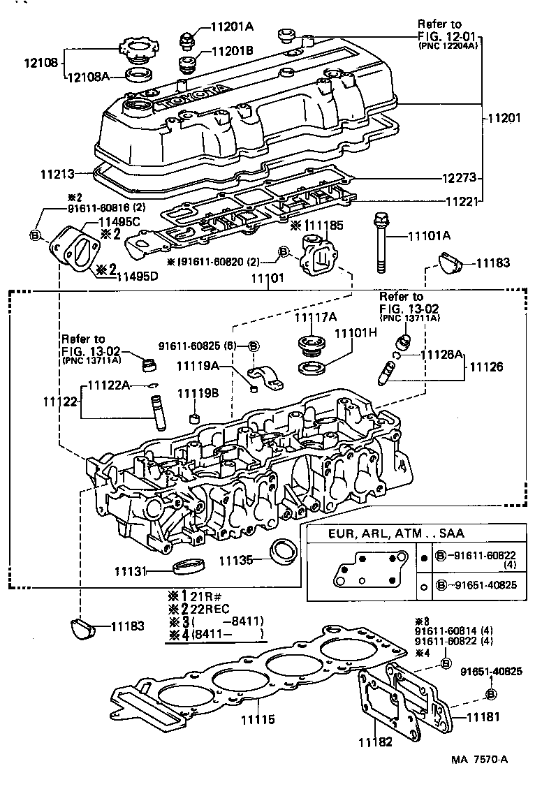 11117-63010 GASKET, CAMSHAFT HOUSING REAR COVER product image