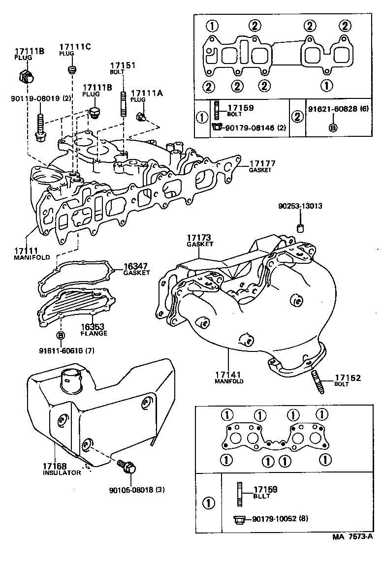 17111-74030 MANIFOLD, INTAKE product image