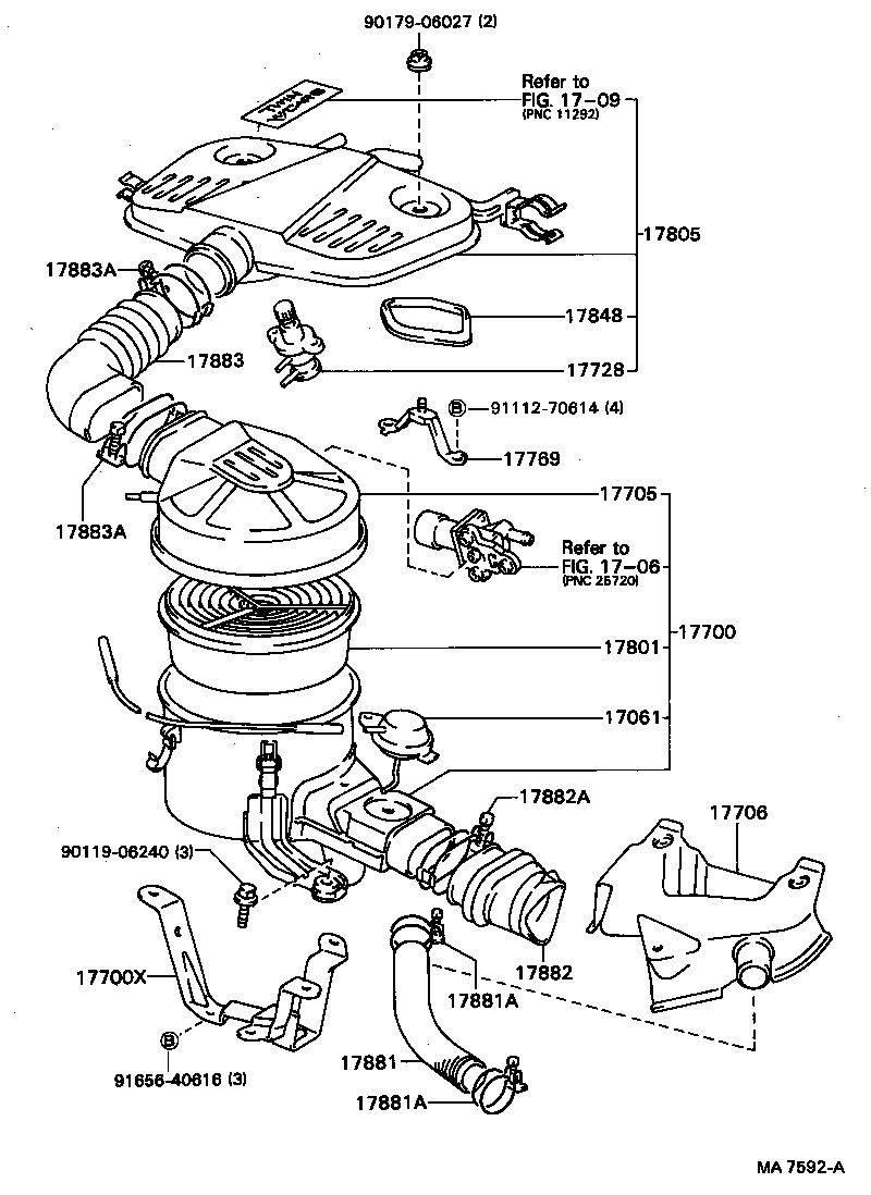 17771-15010 BRACKET, AIR CLEANER product image