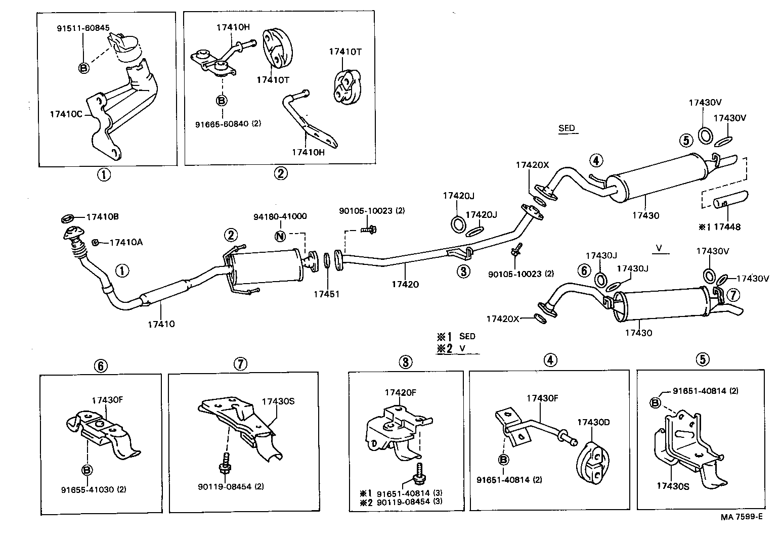 17430-43190 PIPE ASSY, EXHAUST, TAIL product image