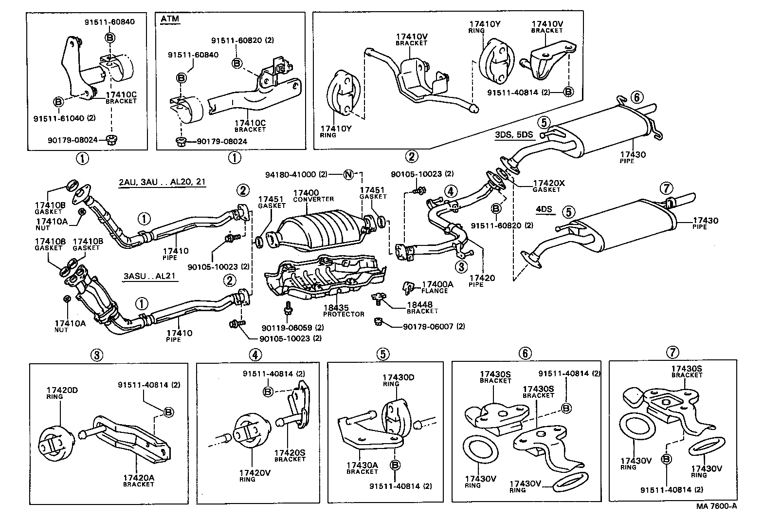 17430-15300 PIPE ASSY, EXHAUST, TAIL product image