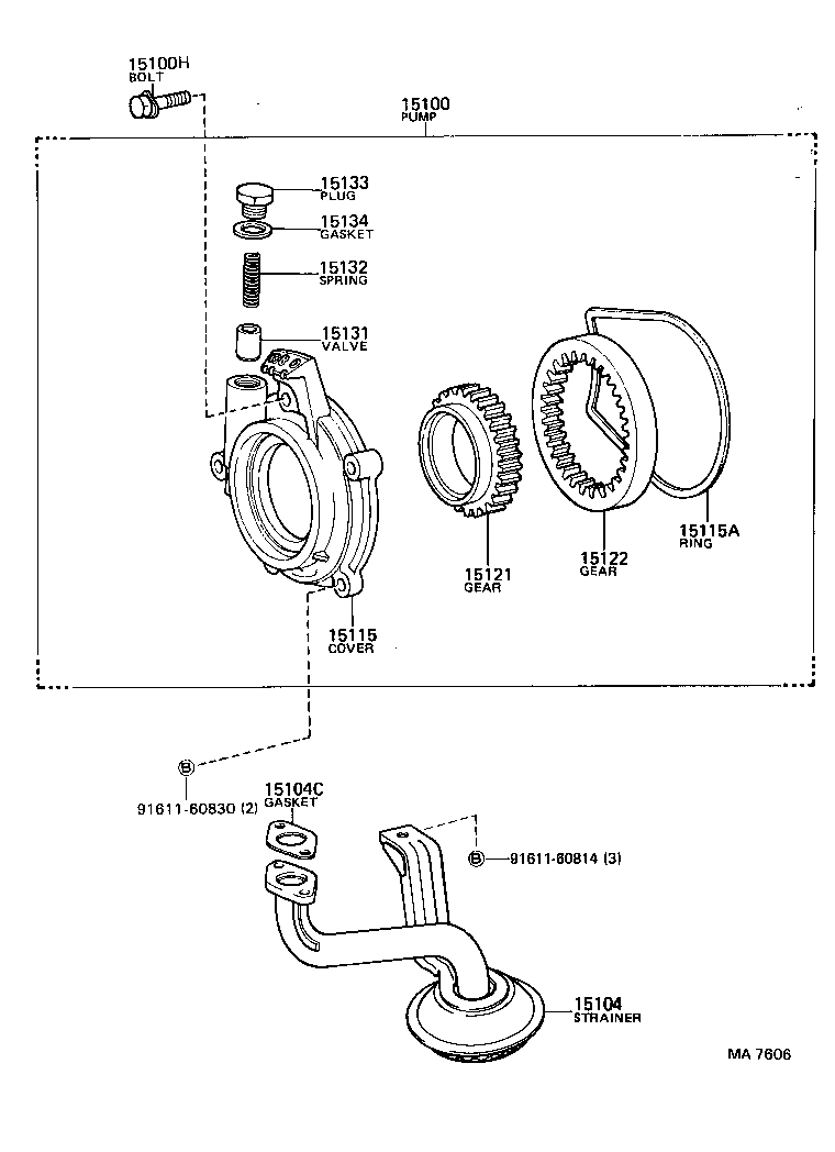04175-64020 ROTOR KIT, OIL PUMP product image