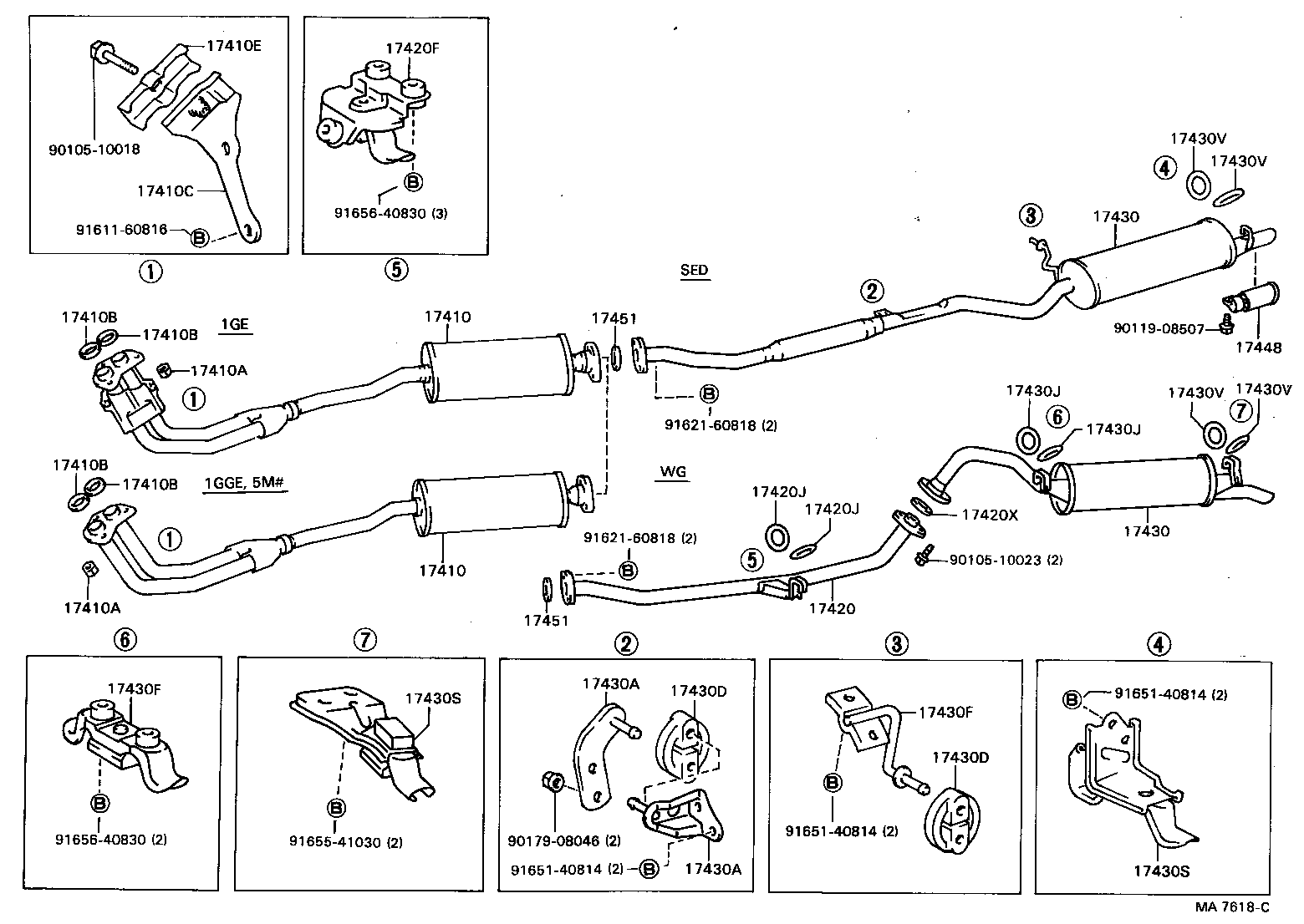 17430-43300 PIPE ASSY, EXHAUST, TAIL product image