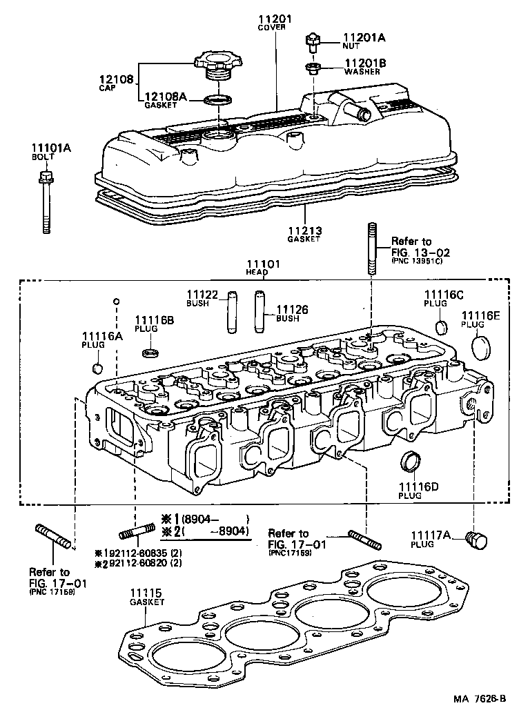 11201-54090 COVER SUB-ASSY, CYLINDER HEAD product image