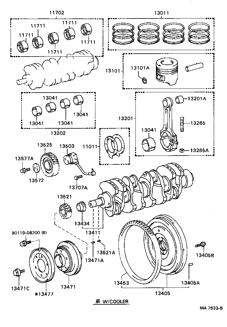 11013-56010 WASHER SET, CRANKSHAFT THRUST product image