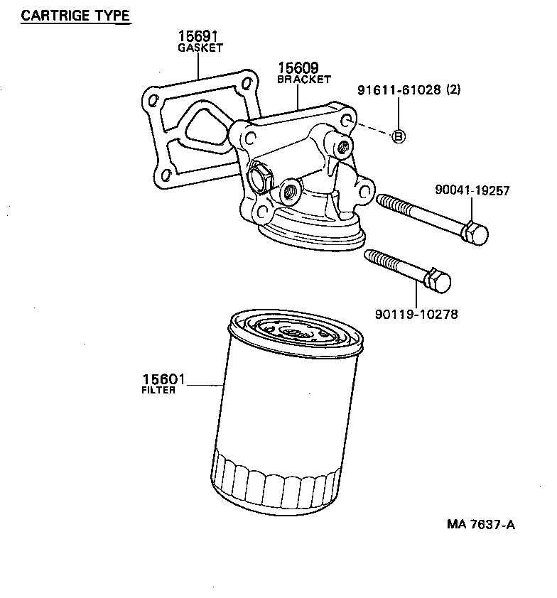 04152-46011 FILTER SUB-ASSY, OIL product image