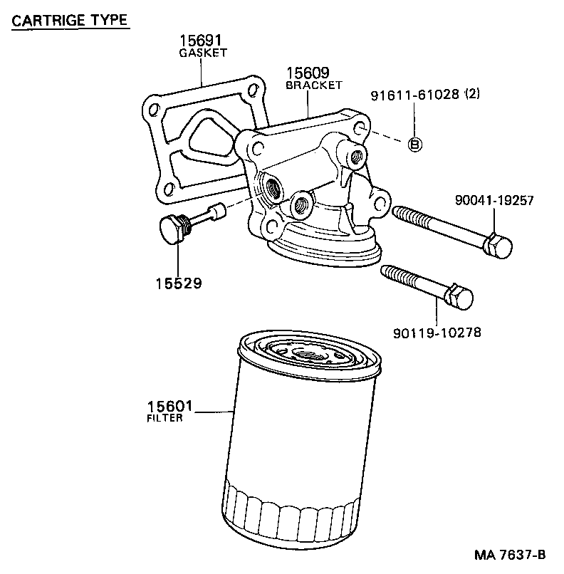 15529-58010 PLUG(FOR CENTRIFUGAL OIL FILTER) product image