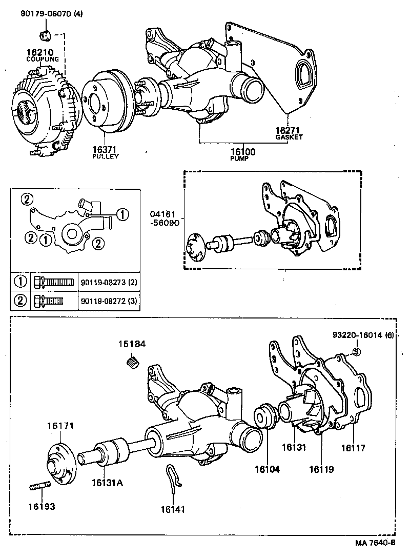 90369-30061 BEARING, WATER PUMP product image