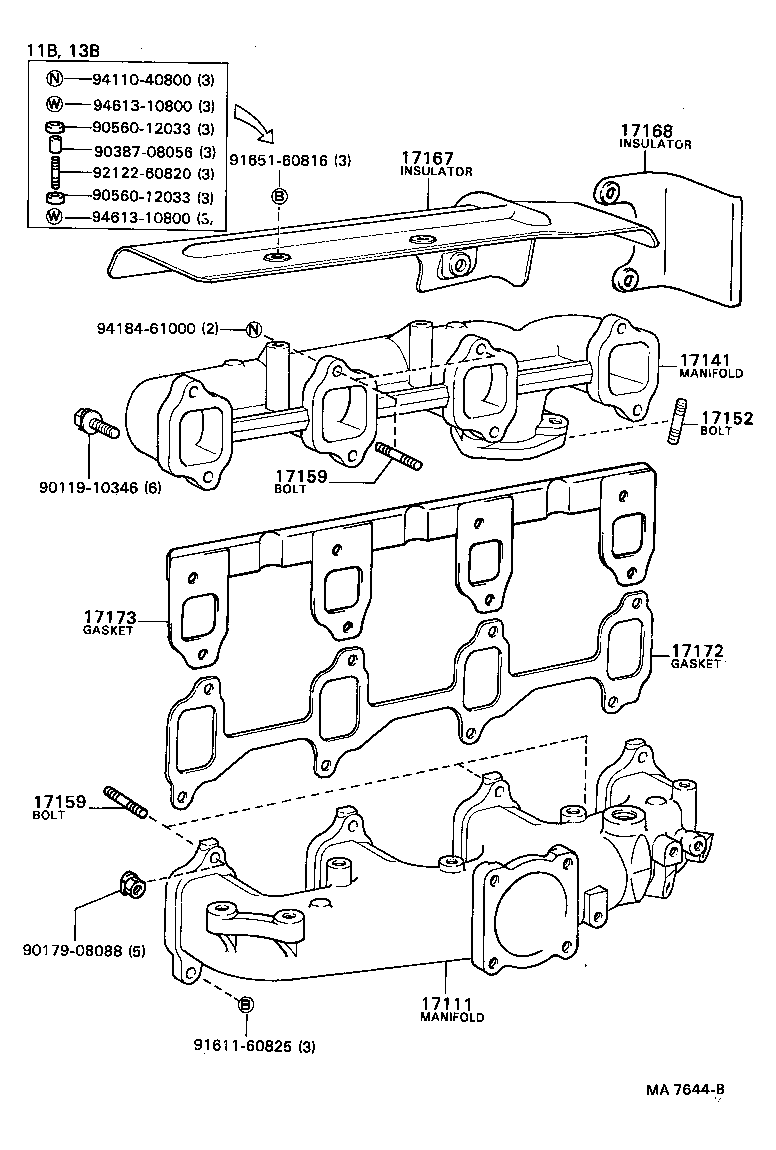 17111-58010 MANIFOLD, INTAKE product image