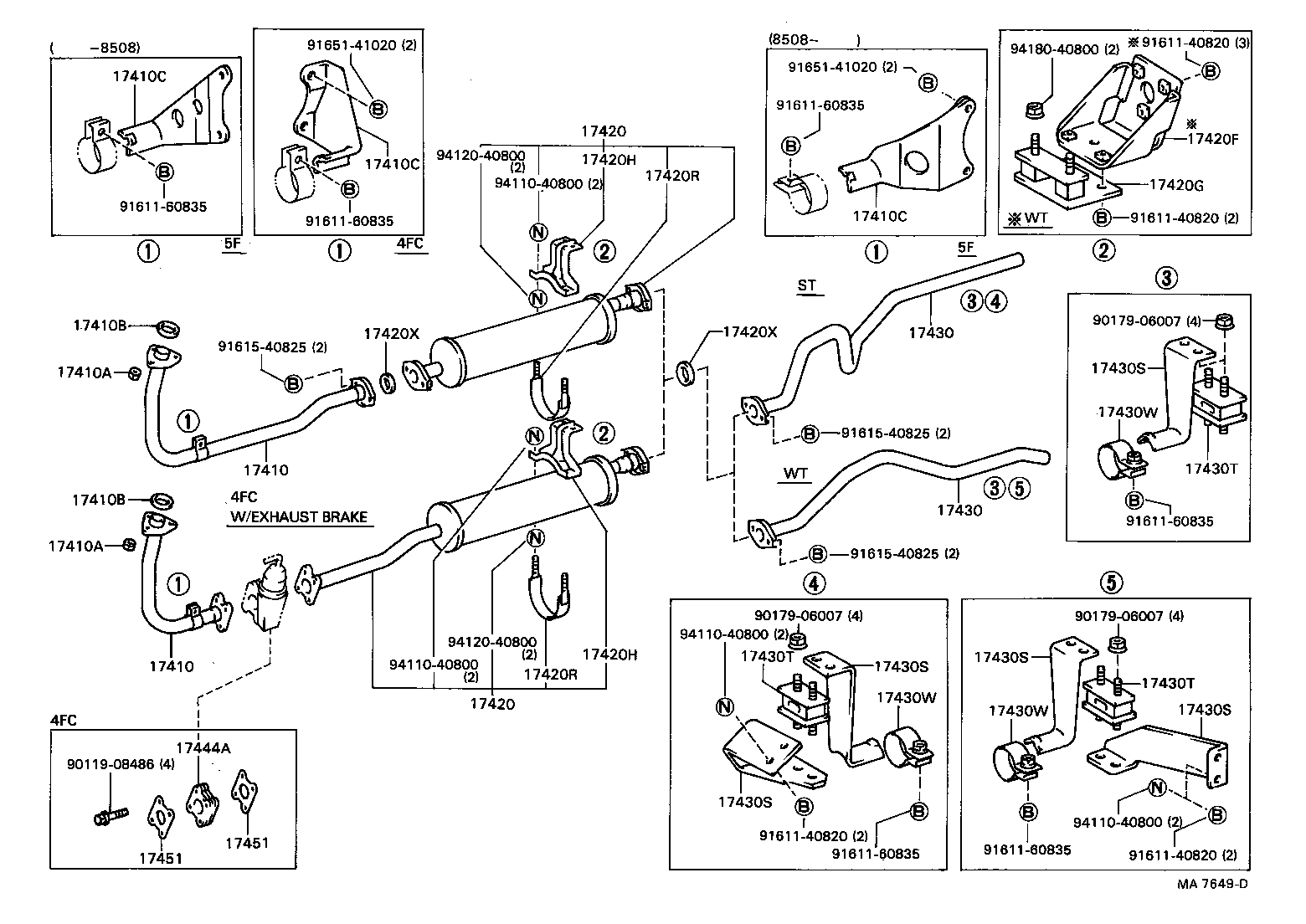 17430-58110 PIPE ASSY, EXHAUST, TAIL product image