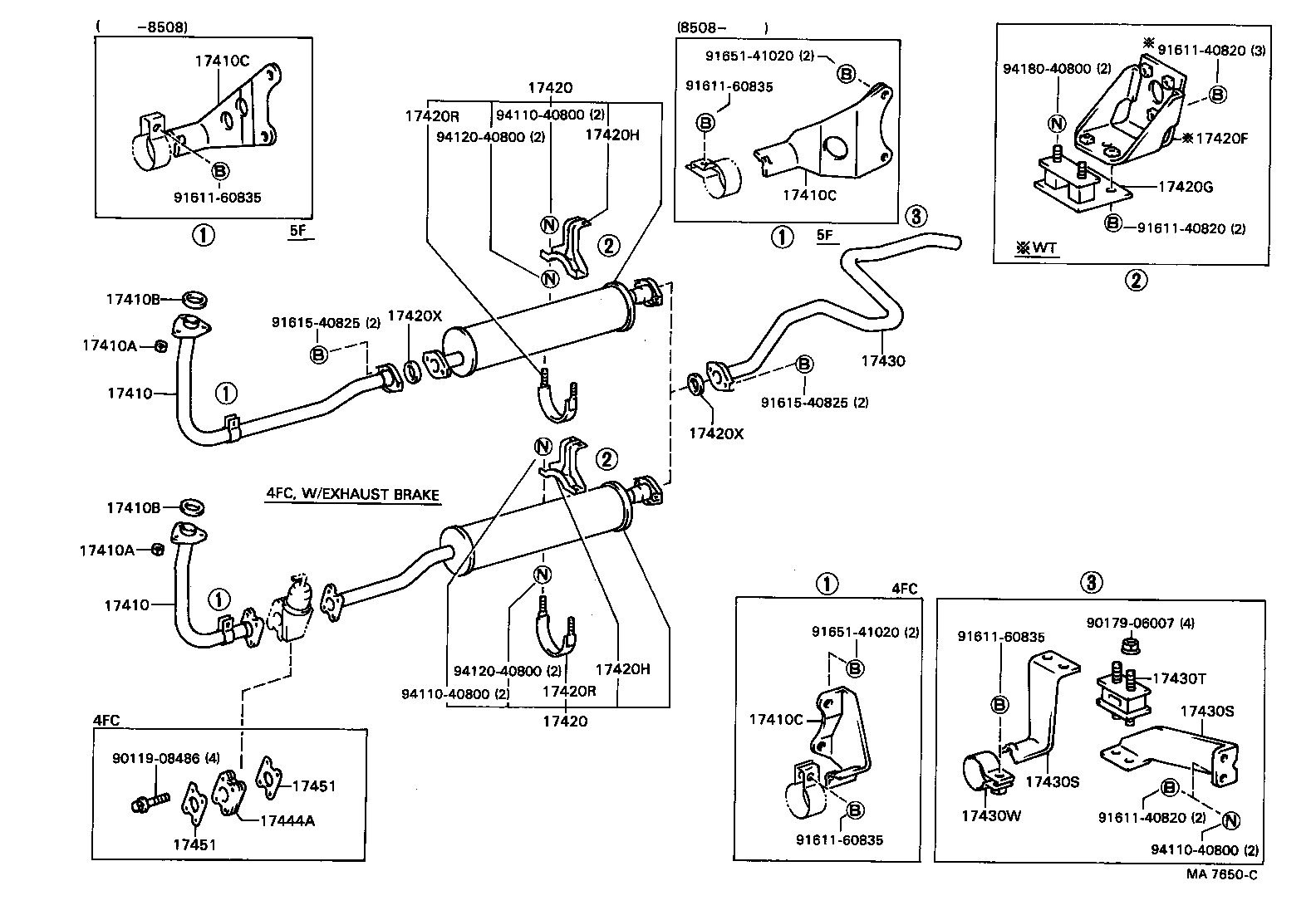 17430-58110 PIPE ASSY, EXHAUST, TAIL product image