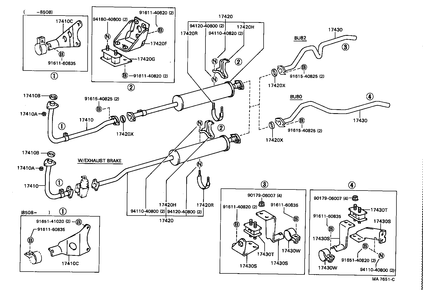 17430-58110 PIPE ASSY, EXHAUST, TAIL product image