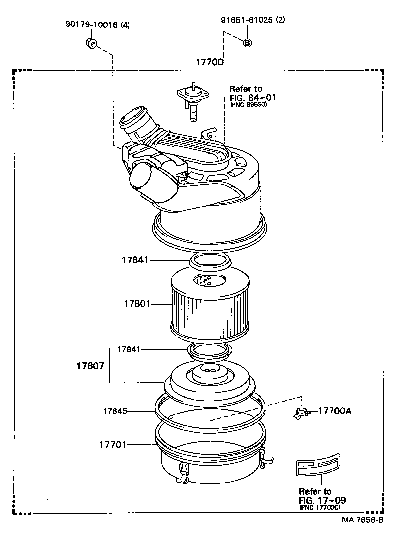 17807-56011 PLATE SUB-ASSY, AIR CLEANER FILTER SET product image