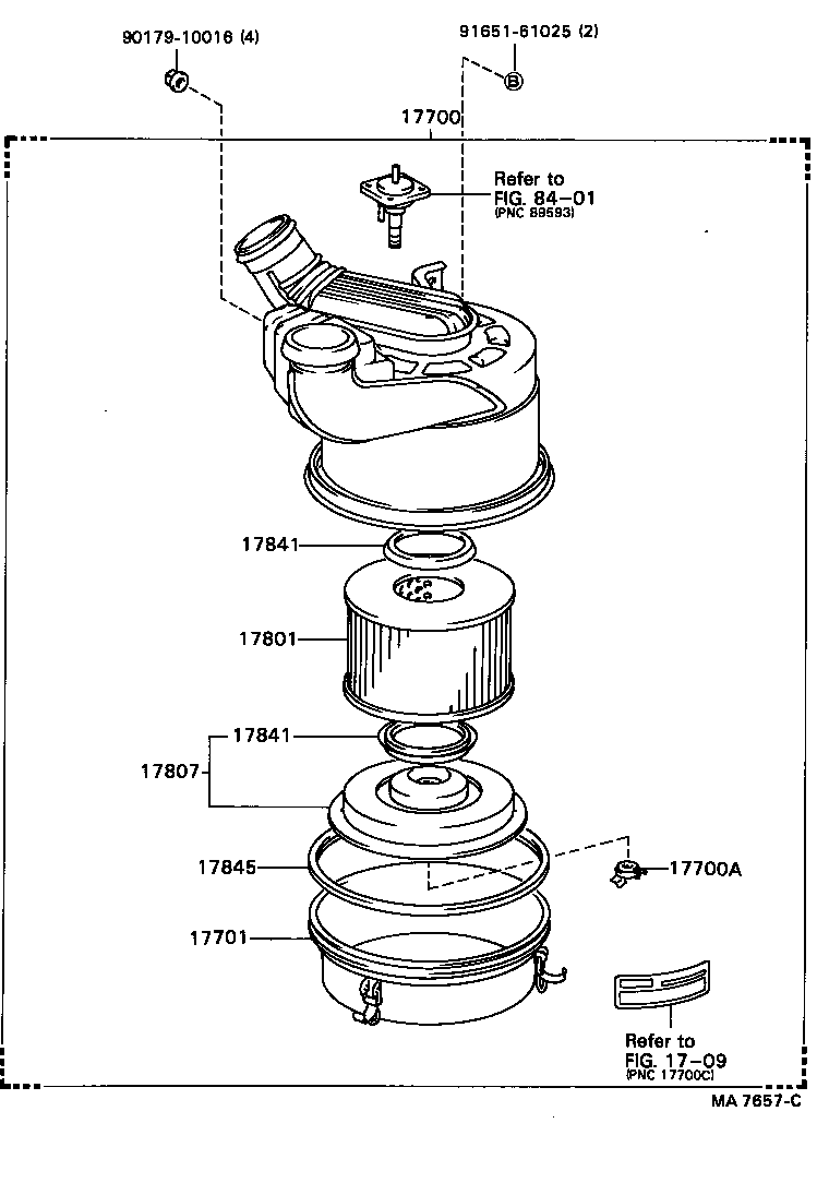 17807-56011 PLATE SUB-ASSY, AIR CLEANER FILTER SET product image
