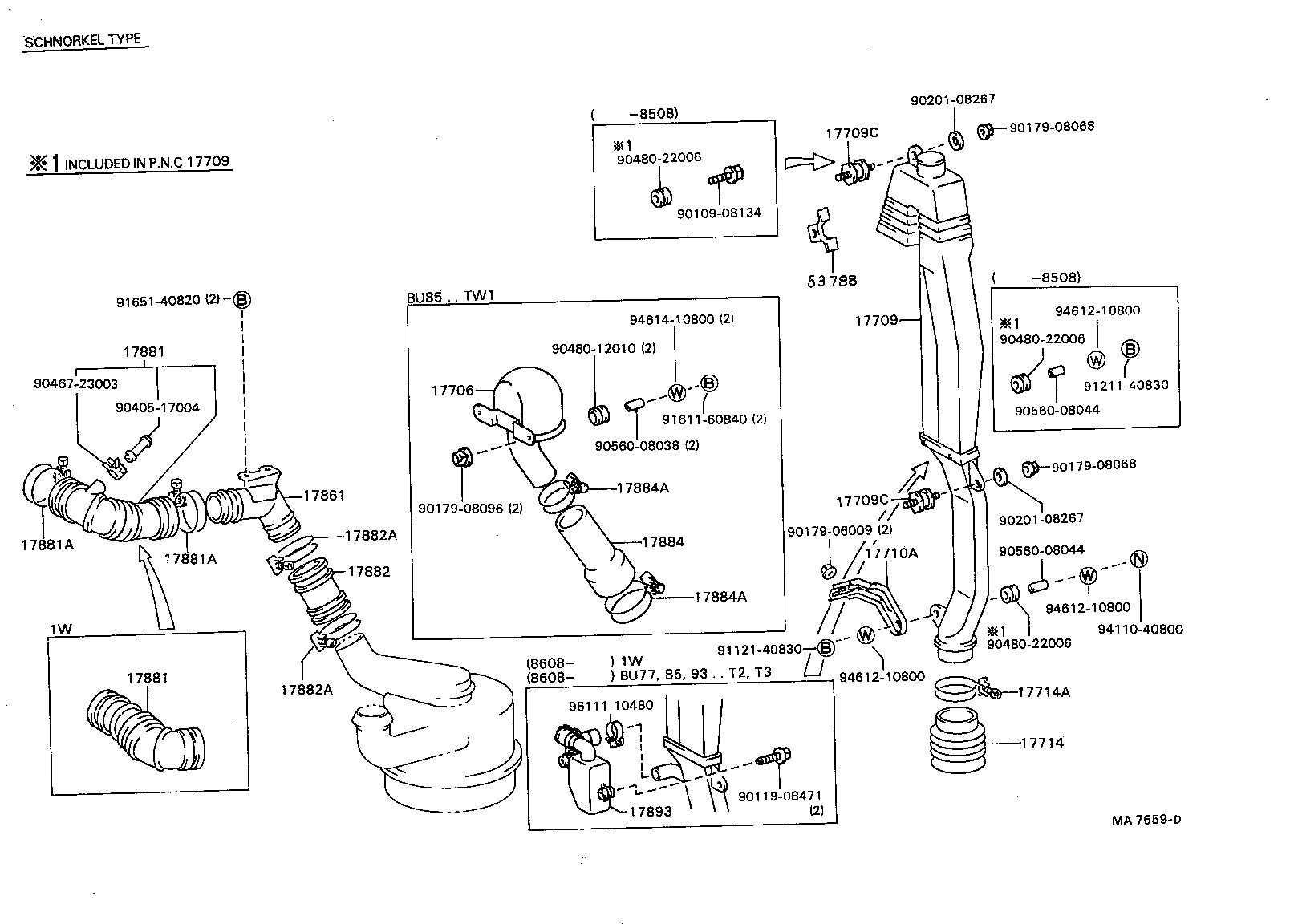 17113-58010 PIPE, INTAKE AIR CONNECTOR product image