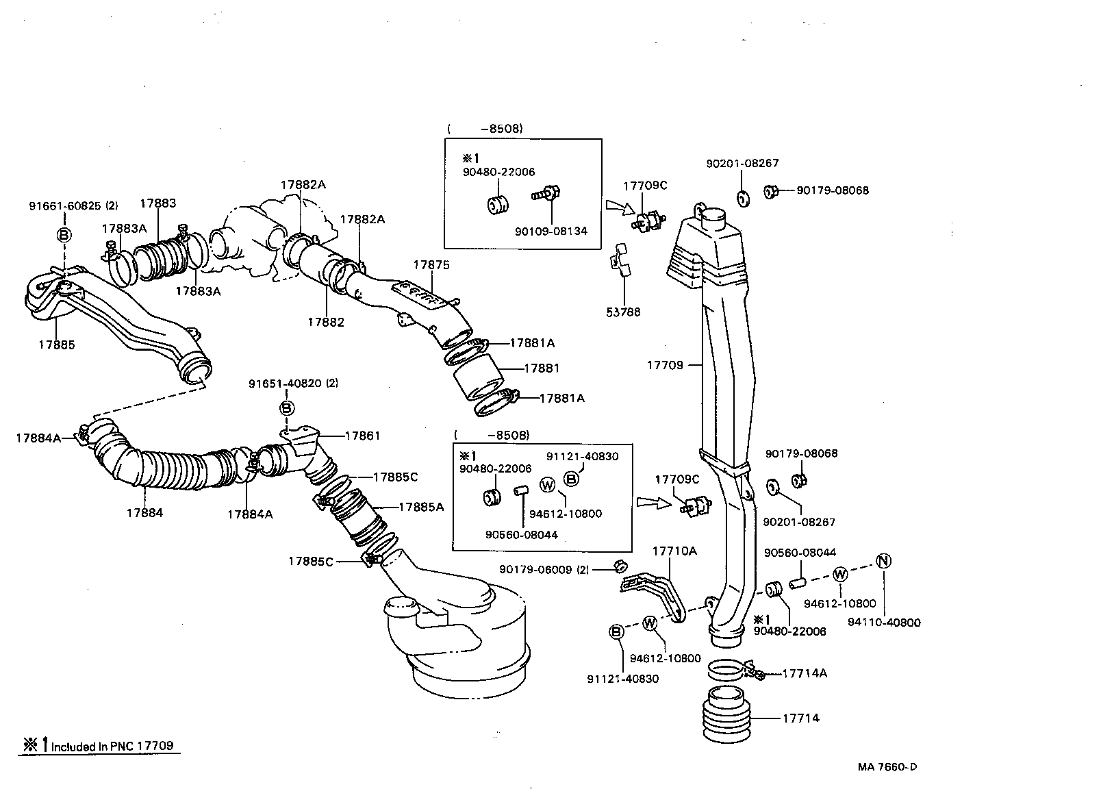 17113-58010 PIPE, INTAKE AIR CONNECTOR product image