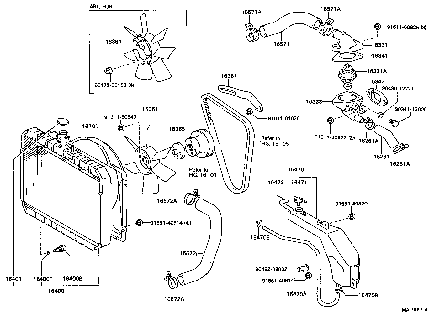 16261-56012 HOSE, WATER BY-PASS product image