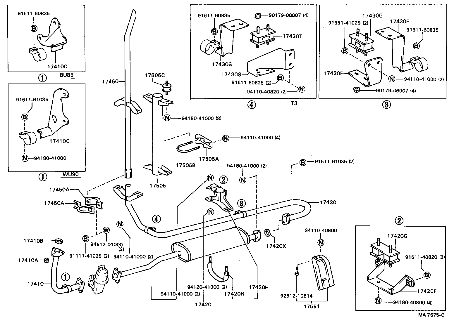 17430-58120 PIPE ASSY, EXHAUST, TAIL product image