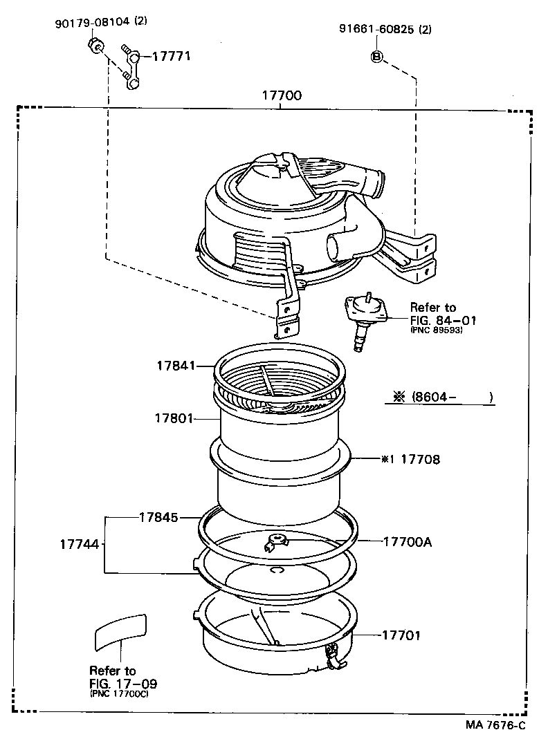 17807-56011 PLATE SUB-ASSY, AIR CLEANER FILTER SET product image
