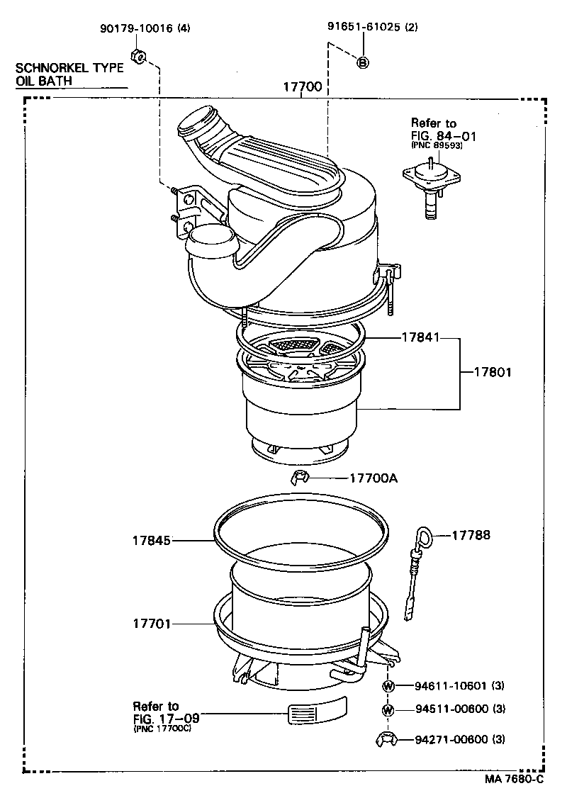 17807-56011 PLATE SUB-ASSY, AIR CLEANER FILTER SET product image