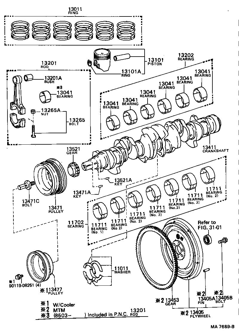 13201-79025 ROD SUB-ASSY, CONNECTING product image