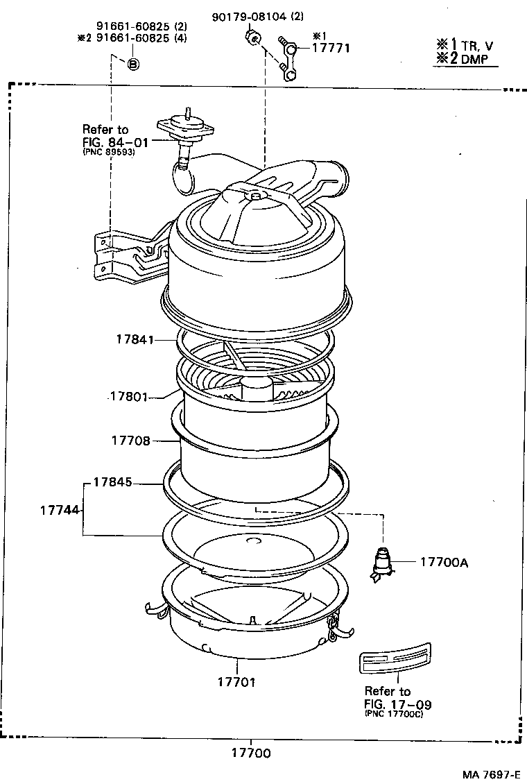 17700-73100 CLEANER ASSY, AIR product image