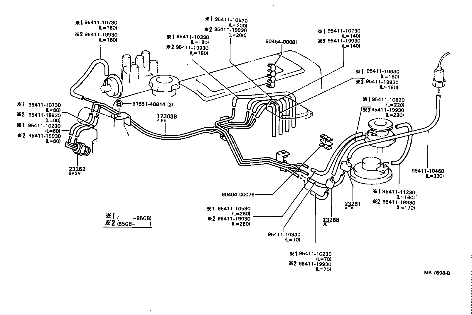 89570-89101 VALVE ASSY, VACUUM SWITCHING product image
