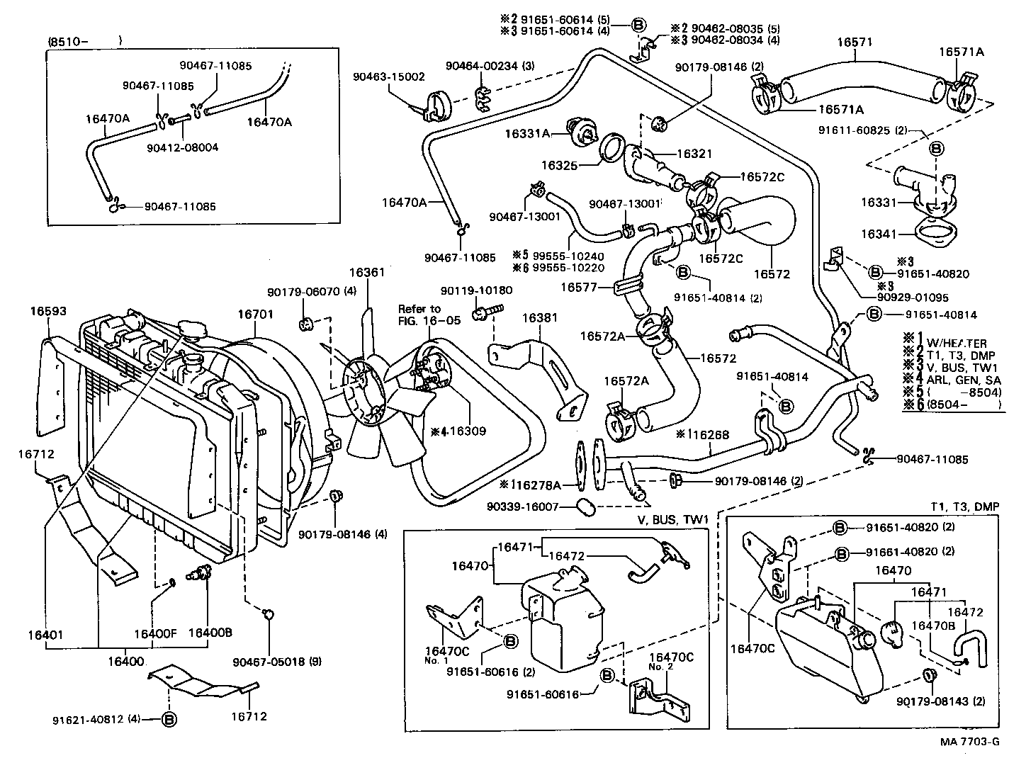 16381-78020 BAR, FAN BELT ADJUSTING product image