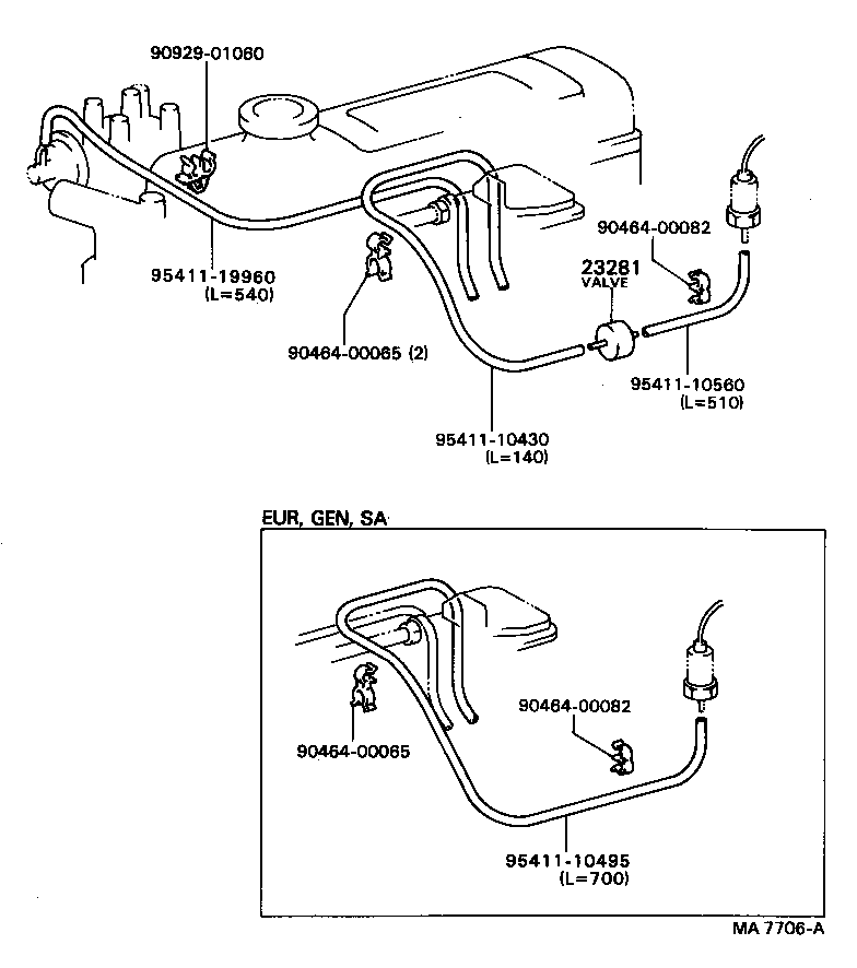 89570-89103 VALVE ASSY, VACUUM SWITCHING product image