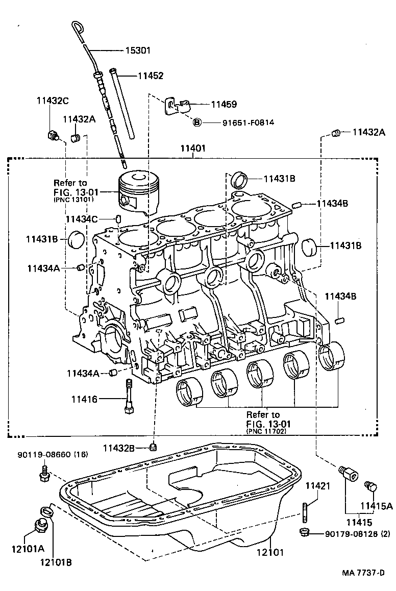 11401-39485 BLOCK SUB-ASSY, CYLINDER product image
