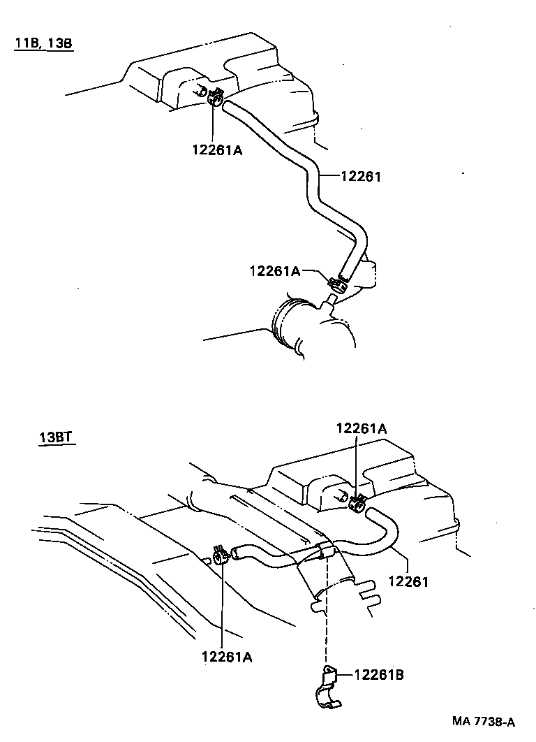 12261-58010 HOSE, VENTILATION product image