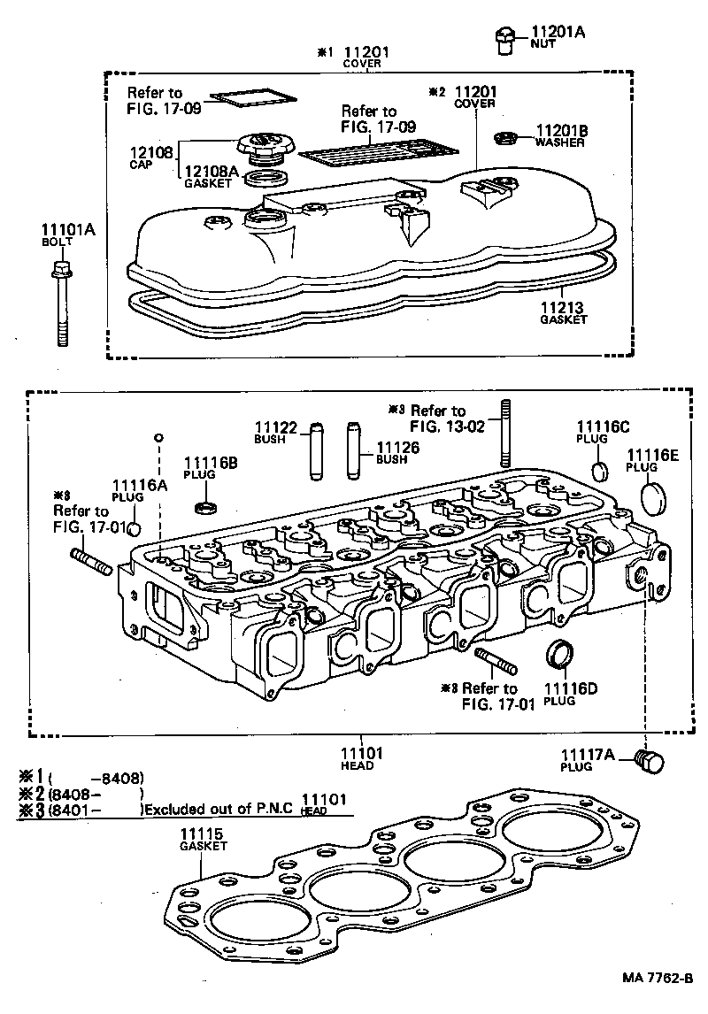 11101-35040 HEAD SUB-ASSY, CYLINDER product image