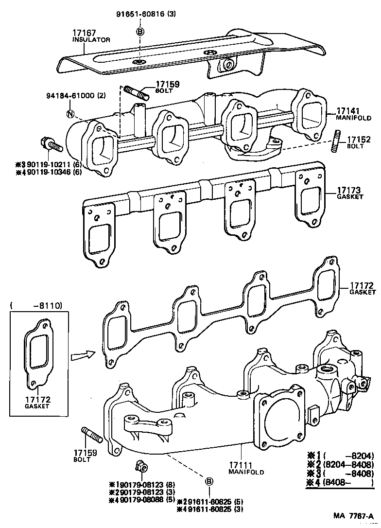 17111-56090 MANIFOLD, INTAKE product image