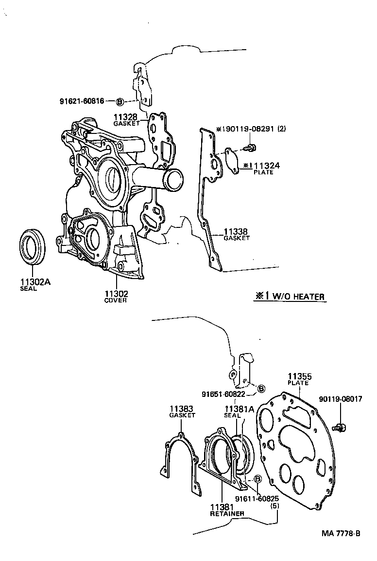 11302-78010 COVER SUB-ASSY, TIMING CHAIN OR BELT product image