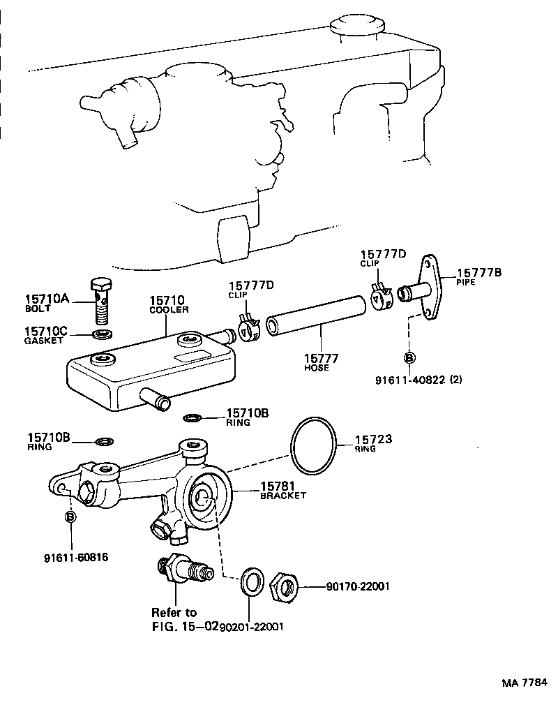 90210-18001 GASKET(FOR OIL COOLER) product image