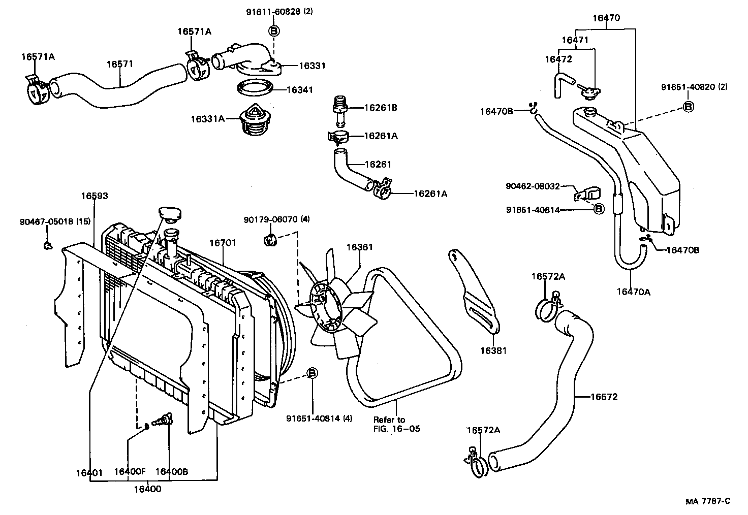 16381-78020 BAR, FAN BELT ADJUSTING product image
