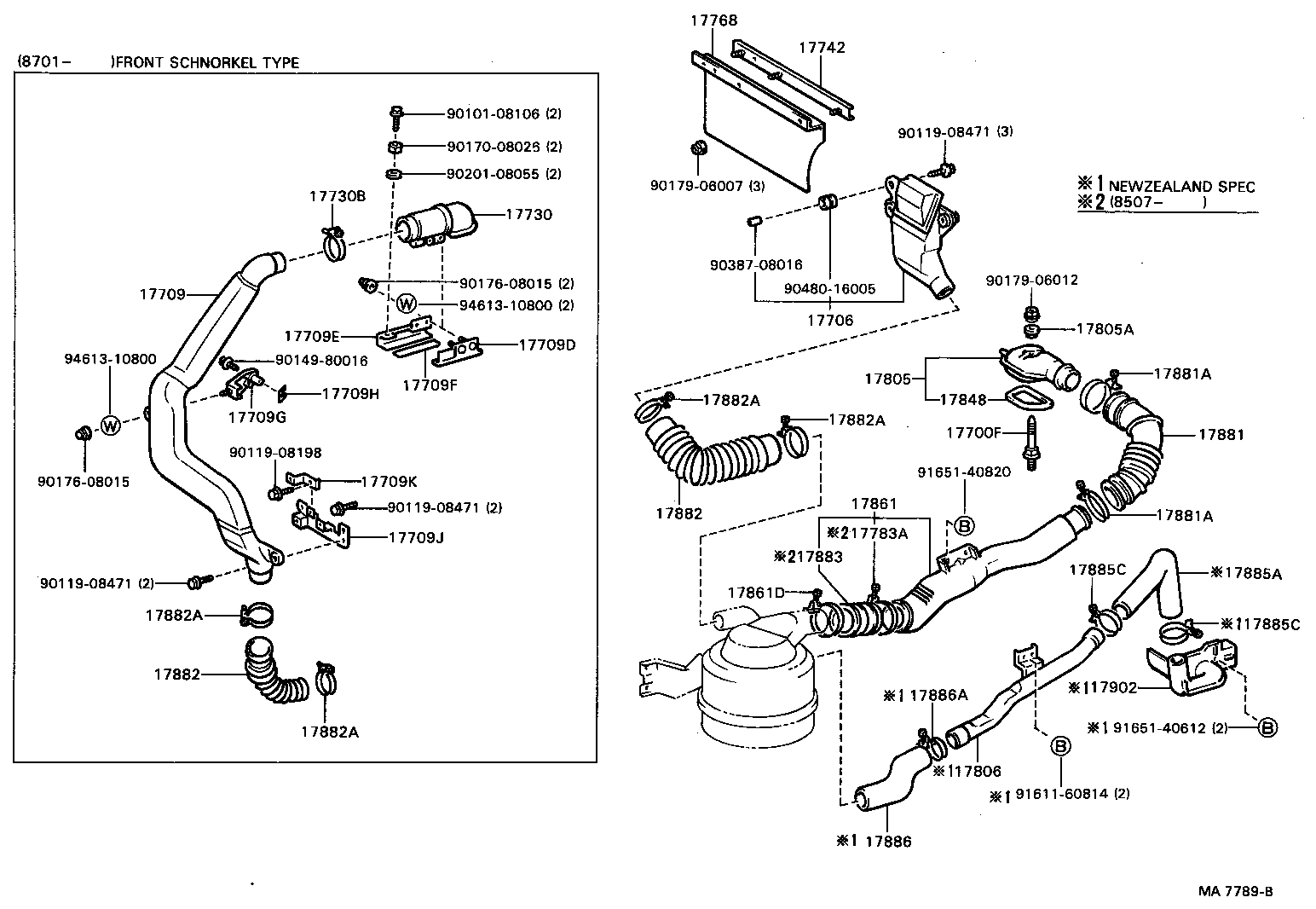 17700-73080 CLEANER ASSY, AIR product image