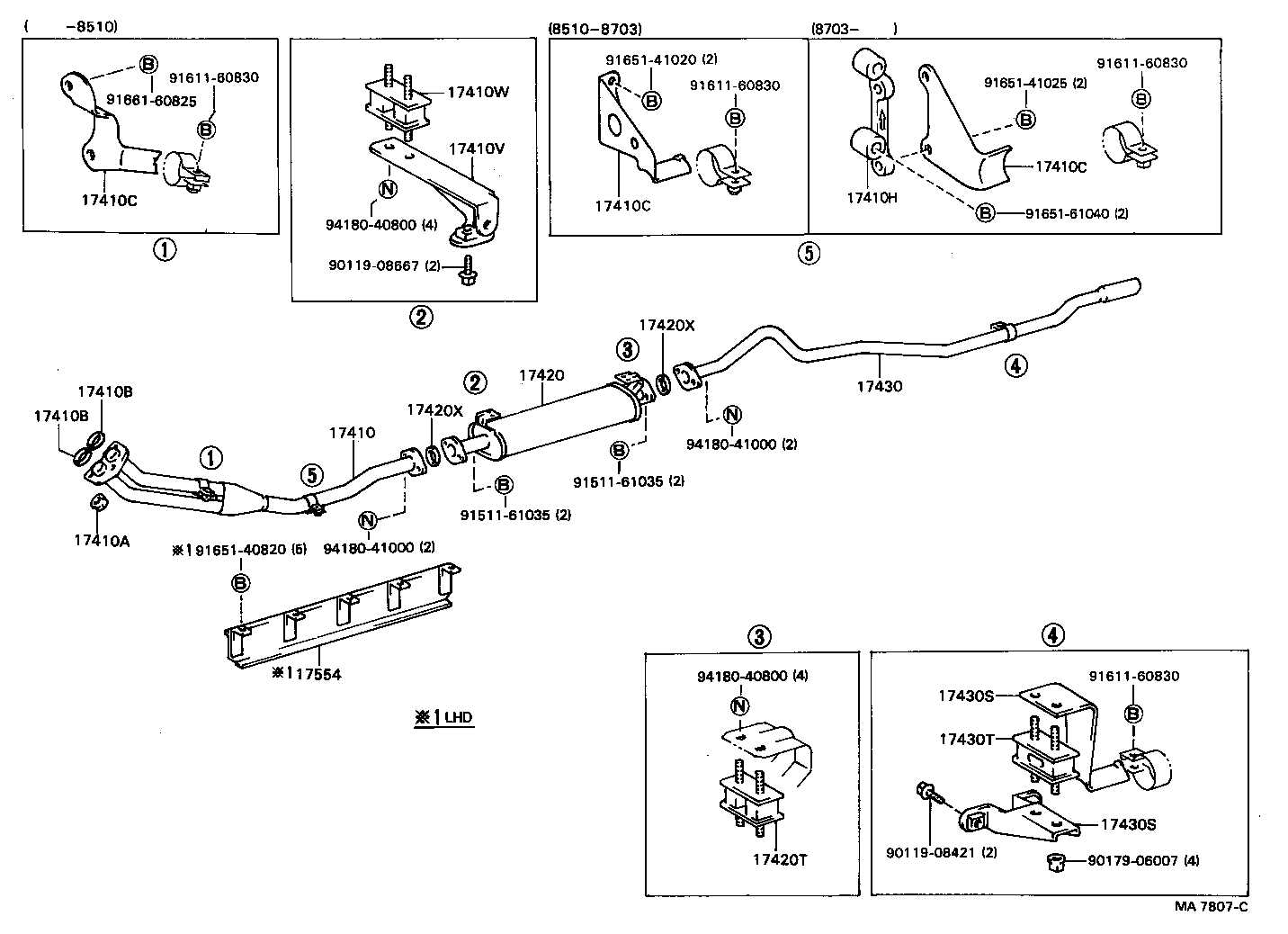 17405-56220 PIPE ASSY, EXHAUST, TAIL product image