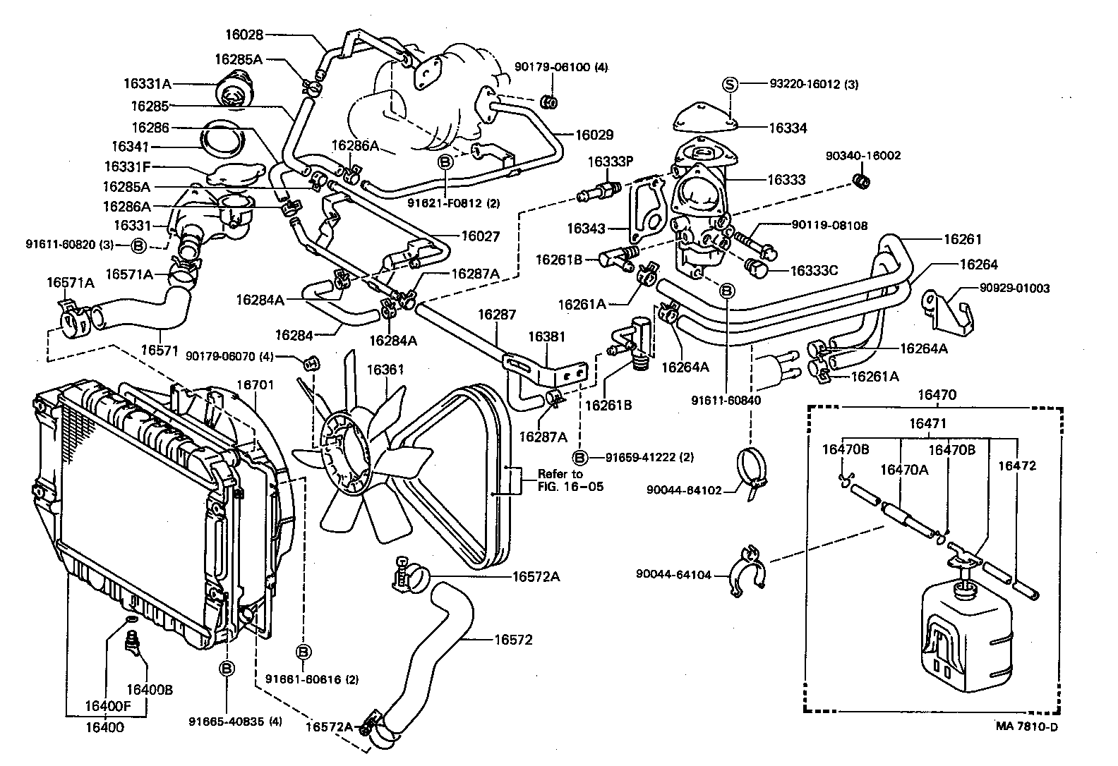 16400-87621 RADIATOR ASSY product image