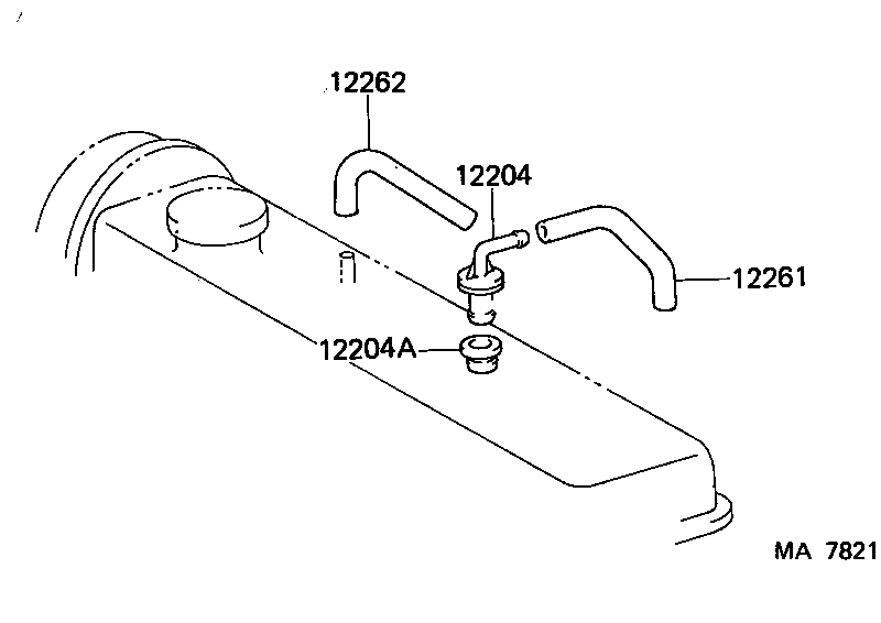 12262-11060 HOSE, VENTILATION, NO.2 product image