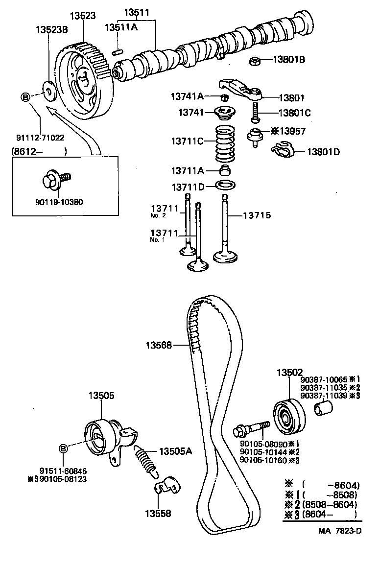13503-10011 IDLER SUB-ASSY, TIMING BELT, NO.2 product image