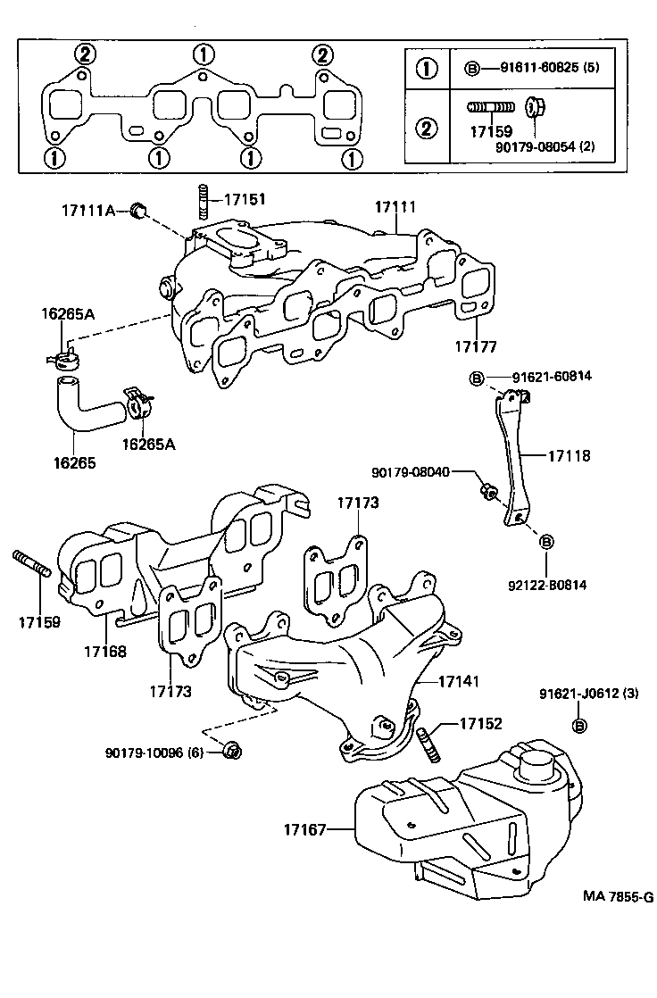 17101-11232 MANIFOLD, INTAKE product image