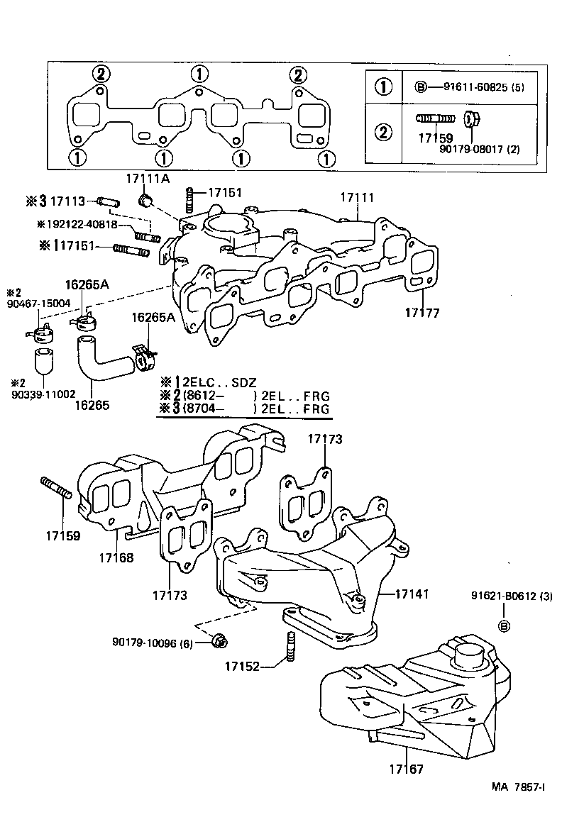 17101-10060 MANIFOLD, INTAKE product image