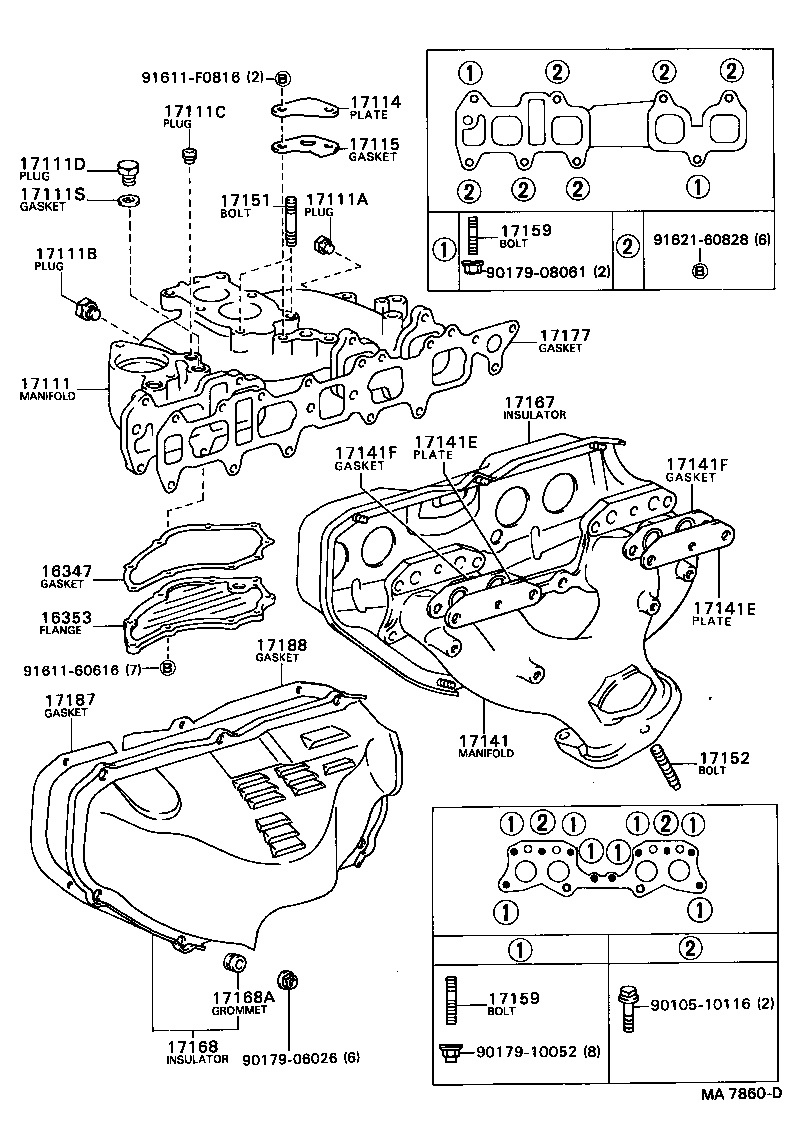 17111-68041 MANIFOLD, INTAKE product image
