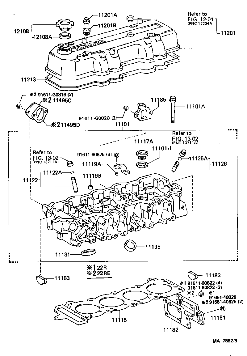 11201-54090 COVER SUB-ASSY, CYLINDER HEAD product image