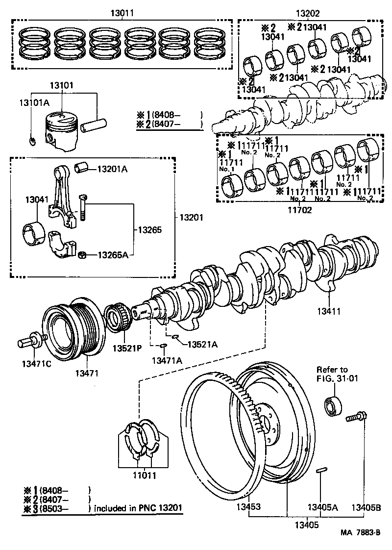 13201-49035 ROD SUB-ASSY, CONNECTING product image