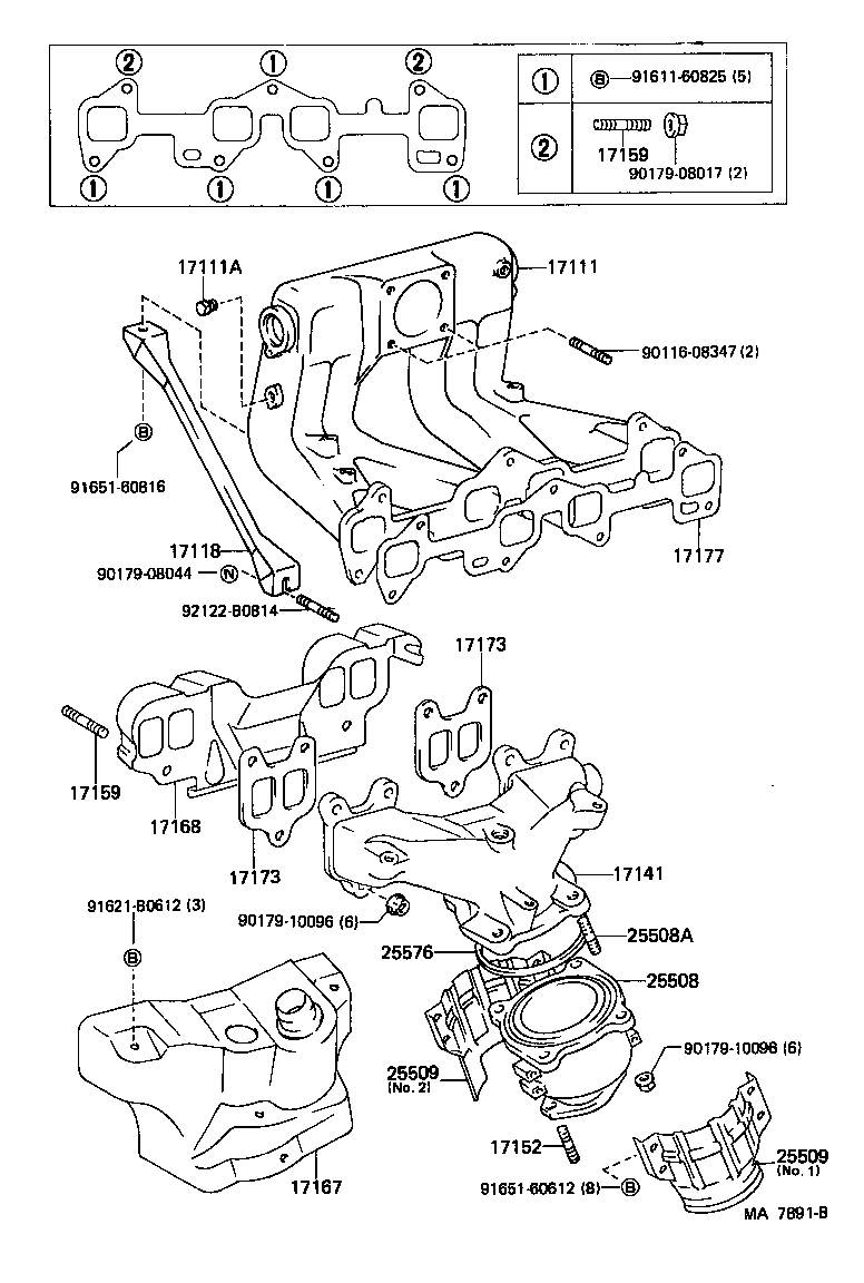 17101-11091 MANIFOLD, INTAKE product image